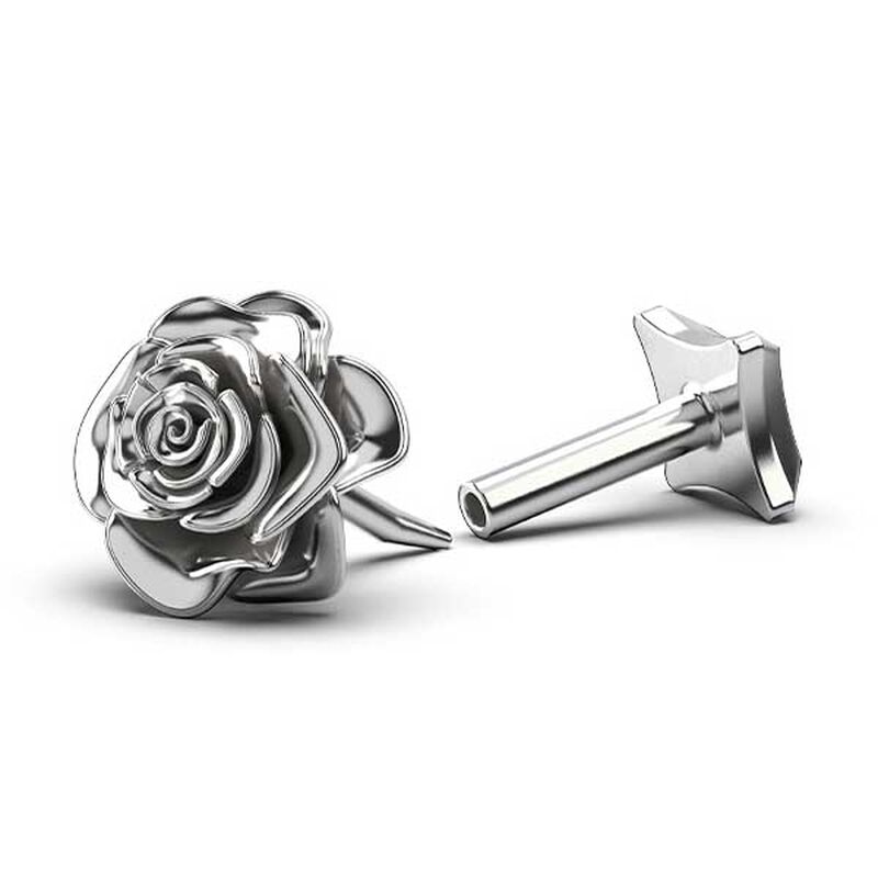 Stolen Girlfriends Club Rose Bud Flat Back Earring - Single image number 2